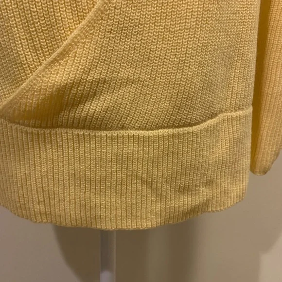 Open Back, Yellow, Cowl Neck Sweater by NY & Co - Picture 4 of 10